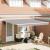 Marchiză retractabilă Gri deschis 400 × 350 cm Gri deschis GartenMobel Dekor