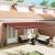 Copertină retractabilă manuală portocaliu și maro 500 × 350 cm GartenMobel Dekor