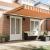 Copertină Manual galben și portocaliu 500 × 350 cm Poliester GartenMobel Dekor
