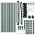 Set de Stâlpi de Gard Verde 0.6 x 25 m Oțel Galvanizat GartenMobel Dekor