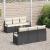 Set canapea grădină 7 pcs Negru, alb Mediu GartenMobel Dekor