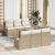 Set Canapea Bej de Grădină 7 pcs Bej, alb Mediu GartenMobel Dekor