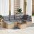 Set de Sofa de Grădină 7 pcs Bej, gri deschis Mare GartenMobel Dekor