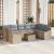 Set canapea de grădină 10 pcs Bej, gri deschis 55 x 55 x 37 cm GartenMobel Dekor