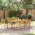 Set dining grădină 7 pcs Bej 200 x 100 x 74 cm Lemn, Metal GartenMobel Dekor