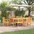 Set masă dining 7 pcs Lemn natural 180 x 90 x 75 cm GartenMobel Dekor