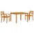 Set Dining Grădină 3 pcs Maro 110 x 110 x 75 cm GartenMobel Dekor