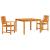Set de Dining Extern 3 pcs Maro 110 x 110 x 75 cm GartenMobel Dekor