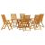 Set de Dining pentru Exterior 7 pcs Culoare lemn de acacia Mari GartenMobel Dekor