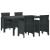 Set dining grădină 5 pcs Antracit 150 x 100 x 73 cm Plastic GartenMobel Dekor