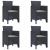 Set de Dining pentru Grădină 5 pcs Antracit 150 x 100 x 73 cm GartenMobel Dekor