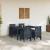Set de dining pentru grădină 5 pcs Antracit 150 x 100 x 73 cm GartenMobel Dekor