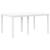 Set mese grădină 5 pcs Alb 150 x 100 x 73 cm Poliratan GartenMobel Dekor