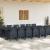 Set Dining Grădină 13 pcs Antracit 12-Persoane Polipropilenă GartenMobel Dekor