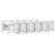 Set Dining Grădină 13 pcs Alb Mare, 12-Persoane Plastic GartenMobel Dekor