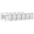 Set Masă Grădină 13 pcs Alb 12-Persoane Poliratan GartenMobel Dekor