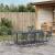 Set de mese 11 piese Manual 11 pcs Gri mare Metal GartenMobel Dekor