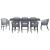 Set de dining pentru grădină Manual 9 pcs Gri mare GartenMobel Dekor