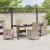 Set scaune de exterior 5 pcs Bej și alb crem 160 x 80 x 73 cm GartenMobel Dekor