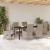 Set de Scaune Exterioare 7 pcs Beige, Alb crem 160 x 80 x 73 cm GartenMobel Dekor