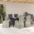 Set de mobilier de exterior 7 pcs Gri 160 x 80 x 73 cm ratan PE GartenMobel Dekor