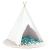 Cort tip teepee Gri Verde mentă Mediu Bumbac & Plastic GartenMobel Dekor