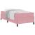 Cadru de pat Altele Roz și alb 90 x 190 cm Catifea GartenMobel Dekor