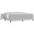 Cadru de pat Altele Alb și gri deschis 200 x 200 cm Catifea GartenMobel Dekor