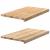 Pervaz 2 buc lemn masiv de stejar netratat 70x40x2 cm GartenMobel Dekor