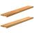 Pervaz 2 buc lemn masiv de maro deschis 140x20x2 cm GartenMobel Dekor