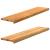 Pervaz 2 buc lemn masiv de maro deschis 110x25x2 cm GartenMobel Dekor