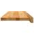 Pervaz 2 buc lemn masiv de maro deschis 70x30x2 cm GartenMobel Dekor