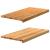 Pervaz 2 buc lemn masiv de maro deschis 80x40x2 cm GartenMobel Dekor