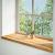 Pervaz 2 buc lemn masiv de maro deschis 120x40x2 cm GartenMobel Dekor