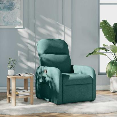 Fotoliu rabatabil, verde închis, material textil GartenMobel Dekor