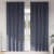 Perdele opace cu perdele 2 pcs Antracit 245 x 140 cm Poliester GartenMobel Dekor