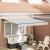 Awning manual Manual Antracit 3 x 2,5 m Poliester & Metal GartenMobel Dekor