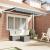 Awning Electric Alb 3 x 2 m Aluminiu, țesătură din poliester GartenMobel Dekor