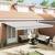 Awning Electric Antracit 5 x 3 m Aluminiu & Poliester GartenMobel Dekor