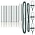 Set stâlpi de gard Manual 13 pcs Verde Ø32mm 160 cm Metal GartenMobel Dekor