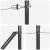 Set stâlpi pentru gard Manual 7 pcs Gri Ø32mm 100 cm Metal GartenMobel Dekor