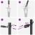 Set stâlpi pentru gard Manual 7 pcs Gri Ø32mm 100 cm Metal GartenMobel Dekor