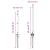 Set stâlpi pentru gard Manual 7 pcs Gri Ø32mm 100 cm Metal GartenMobel Dekor