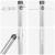 Set Stâlpi de Gard cu Plăci de Bază 7 pcs Argintiu Ø32mm 160 cm GartenMobel Dekor