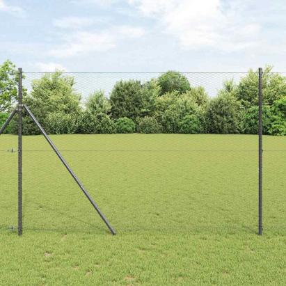 Gard Hexagonal Gri Gri 1.6 x 50 m Oțel GartenMobel Dekor
