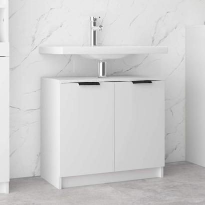 Dulap de baie, alb, 64,5x33,5x59 cm, lemn compozit GartenMobel Dekor