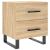 Noptiere, 2 buc., stejar sonoma, 40x35x47,5 cm, lemn compozit GartenMobel Dekor