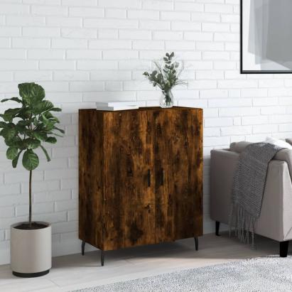 Dulap, stejar fumuriu, 69,5x34x90 cm, lemn compozit GartenMobel Dekor