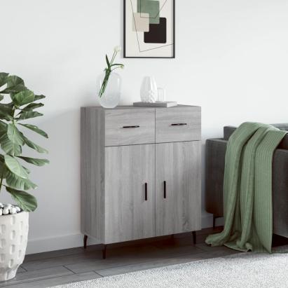 Dulap, gri sonoma, 69,5x34x90 cm, lemn compozit GartenMobel Dekor