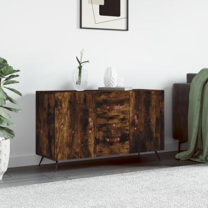 Dulap, stejar fumuriu, 100x36x60 cm, lemn compozit GartenMobel Dekor